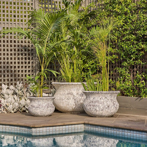 Pot - Triton Belly White S Pot - Triton Belly White S