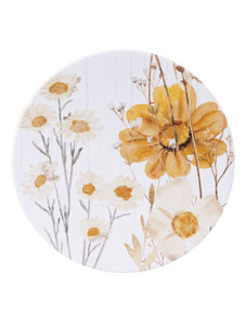 Coaster - Ceramic Rustic Wood Coaster - Ceramic Rustic Wood