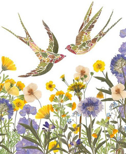 Card - Meadow Swallows