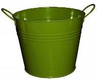 Metal Bucket - Moss 12cm