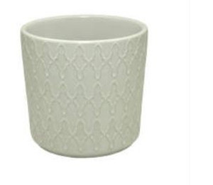 Ceramic Pot - White Pattern 12