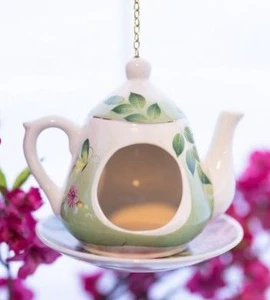 Bird Feeder - Hanging Teapot