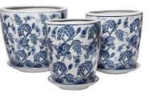 Planter - XL Flower Blue M