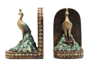 Bookends - Peacock 18cm