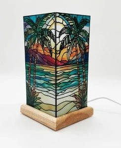 Lamp - Palm Tree Stained Glass