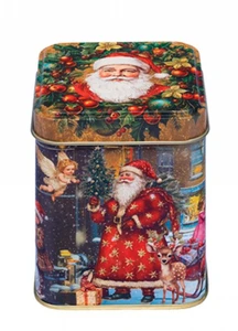 Tin - Christmas 100gm Square