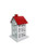 Metal House - White Red Small