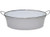 Metal Tray - Oval White