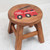 Teak Stool - Recycled Tractor (97697) (114047)
