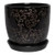 Planter - Baroque Black 22cm