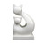 Statue - Cat Terrazzo White 68