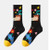 Socks - Black Holding Flower P