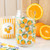 Glass Tumbler - Orange Italian