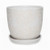 Planter - Baroque White 9cm