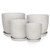 Planter - Baroque White M
