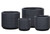 Pot - Glazed Ribbed Olive/Crea (115043) (115056)
