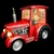 Christmas - Red Tractor With S