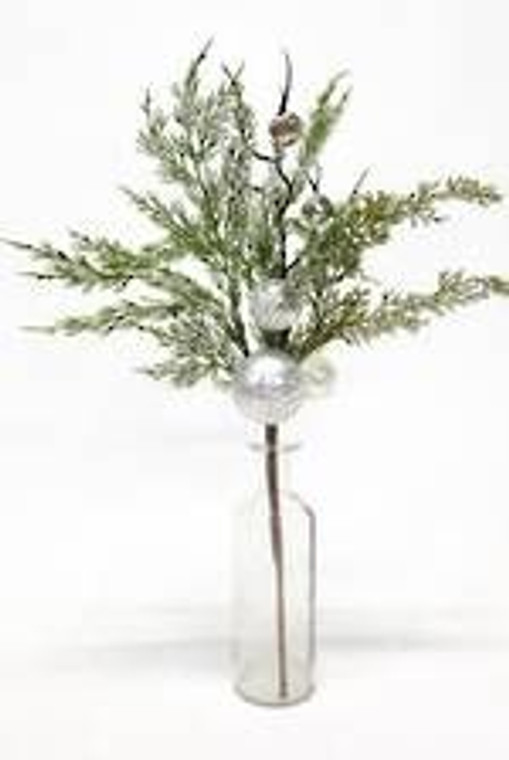 Christmas - Pine Spray With Ba