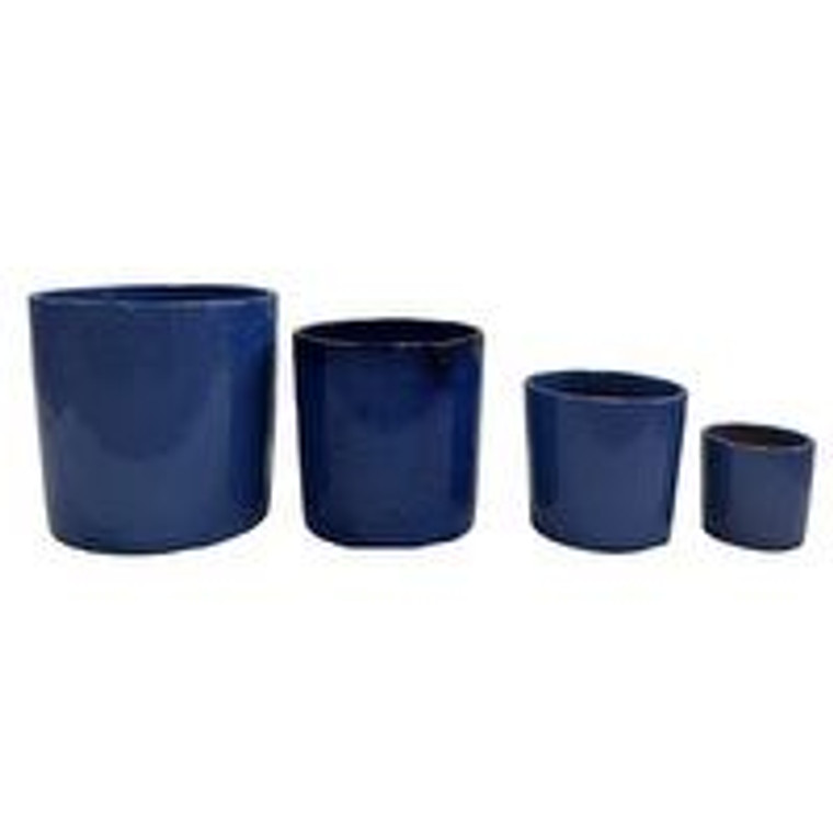 Pot - Cylinder Drum Blue L