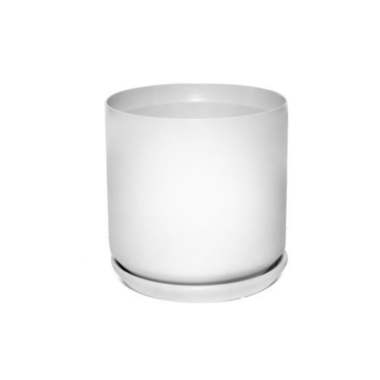Pot - Cylinder White 15cm