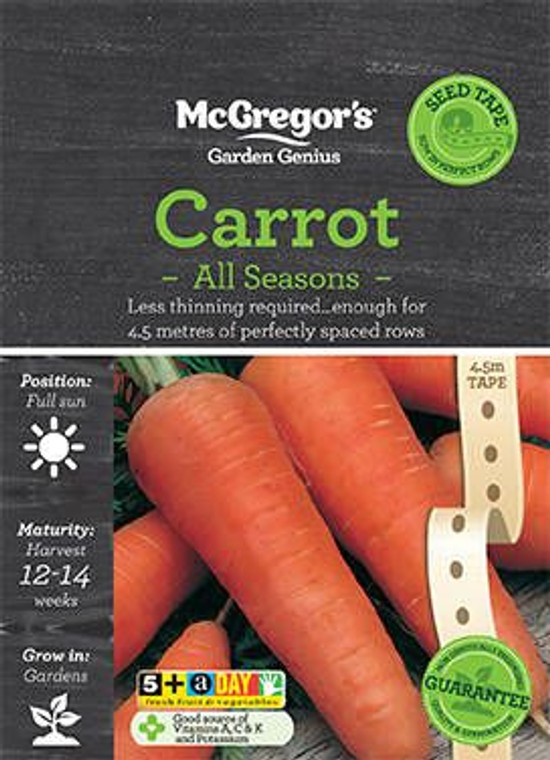 MG Carrot All Season Seed Tape