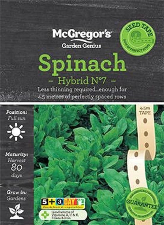 MG Spinach Hybrid Seed Tape