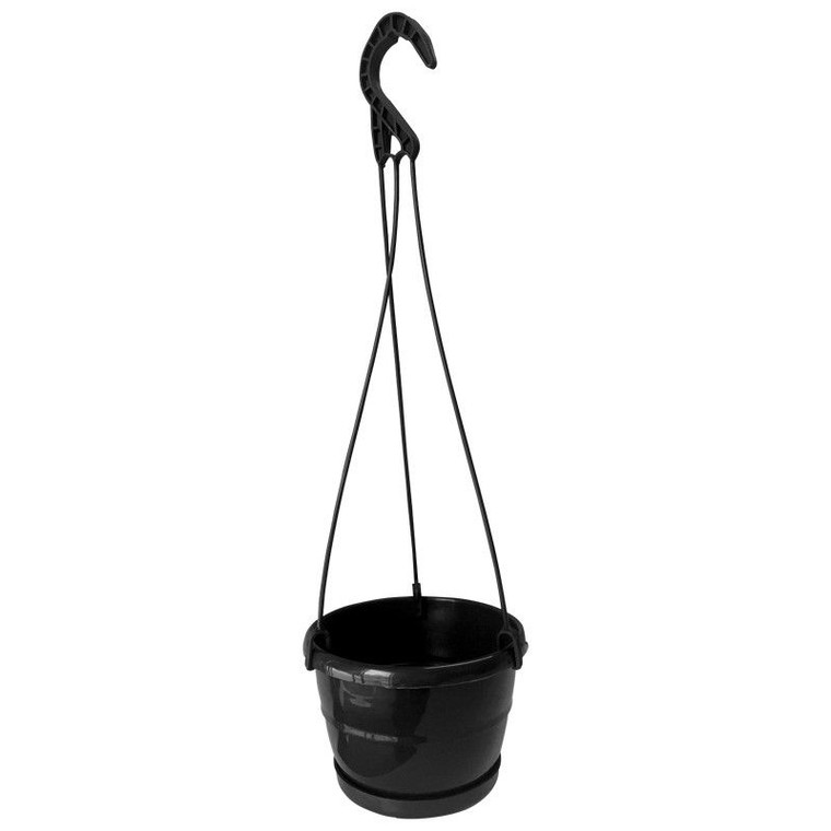 Pot - Hanging Plastic Black 2L