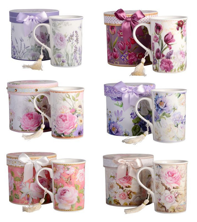 Mug - Floral Assorted W/Box