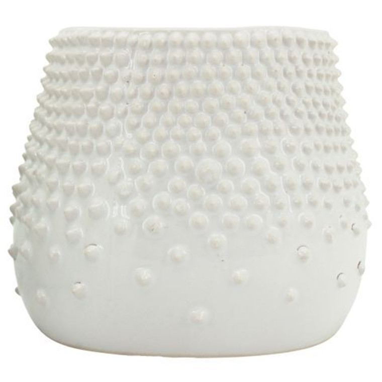 Planter - Dots White 10cm