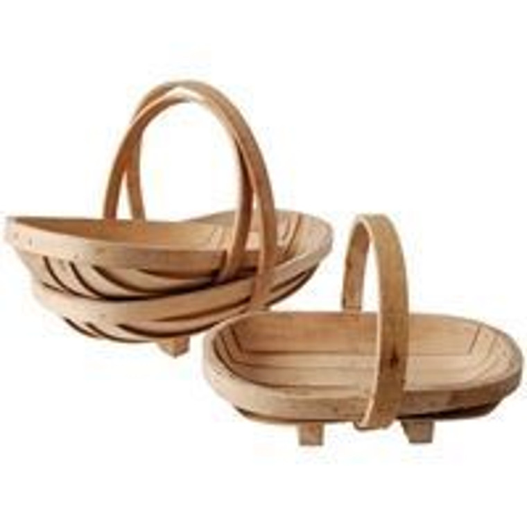 Trug - Wooden Flower L