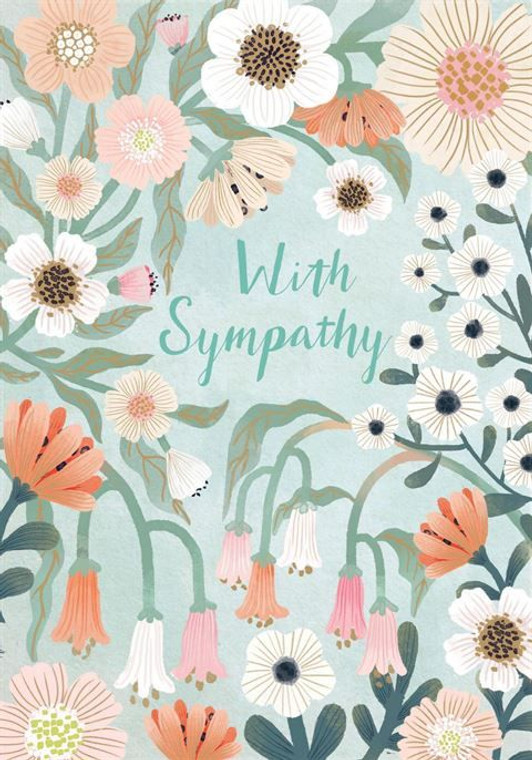 Card - Pastel Flowers Sympathy