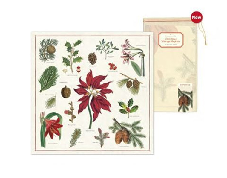 Napkin - Christmas Botanical