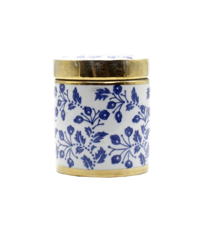 Canister - Blue & White Berrie