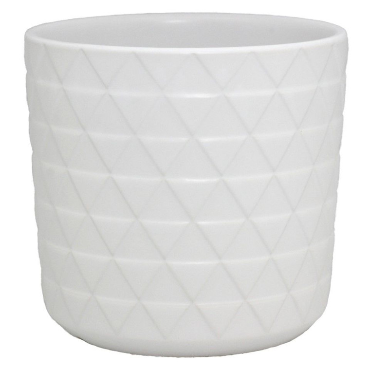 Ceramic Pot - White 14cm