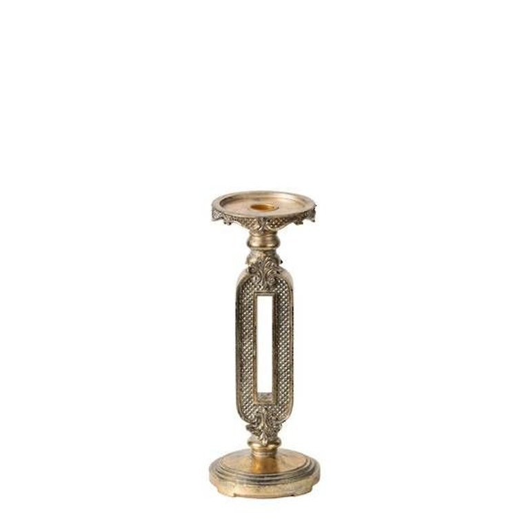 Candle Holder - Antique Gold S