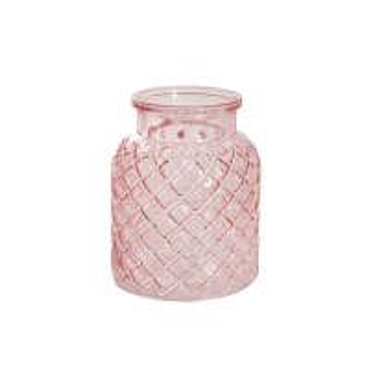 Glass - Bottle Ann Medium Pink
