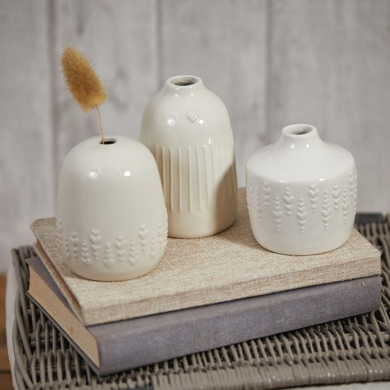 Bud Vase - Ceramic White