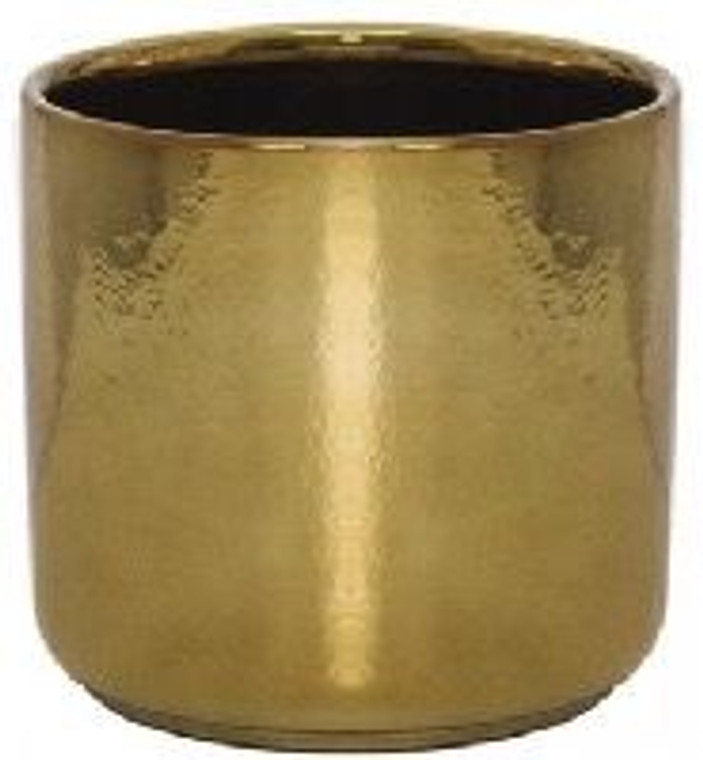 Ceramic Pot - Gold 12.5cm