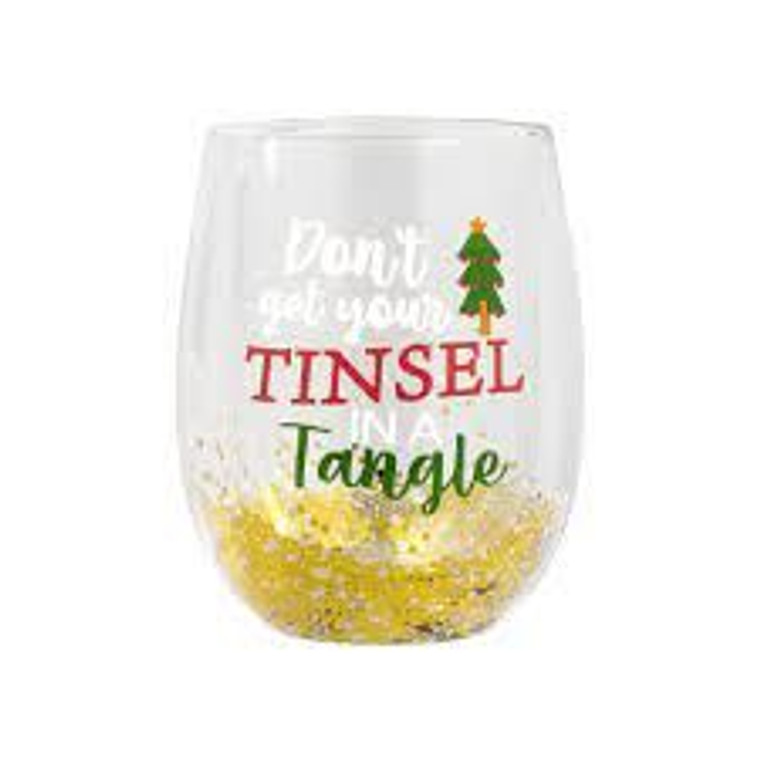 Stemless Glass - Christmas Tin