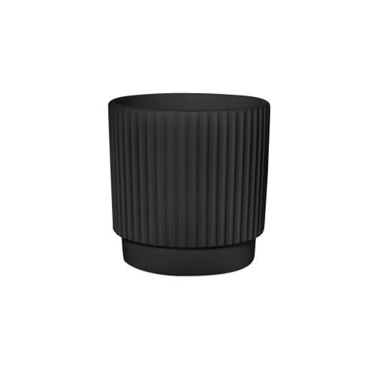 Pot - Conner Footed Black 12cm (97218) (113839) (99222)