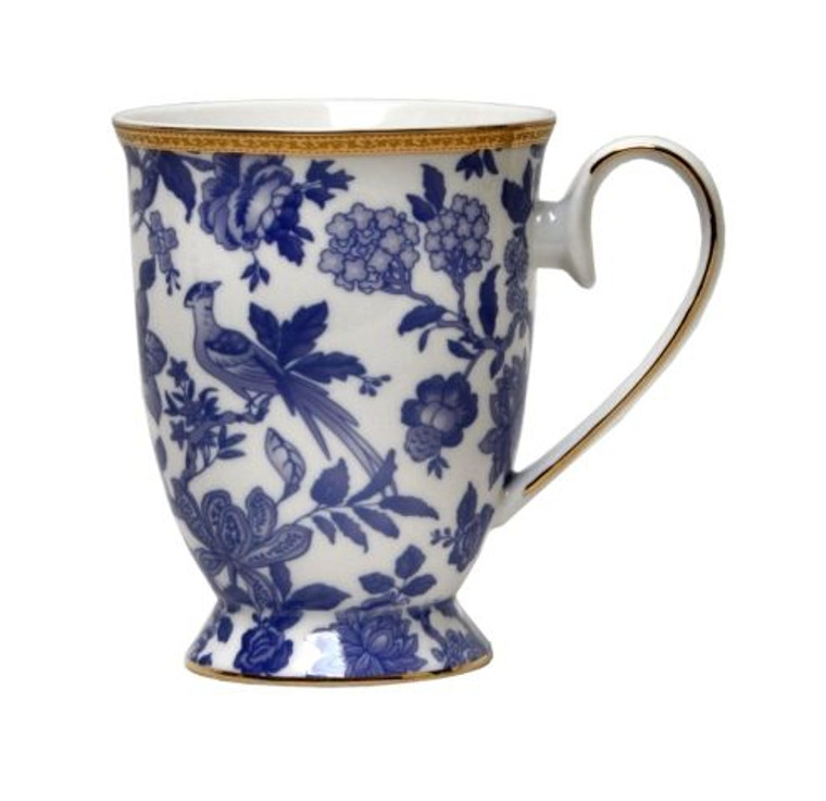 Mug - Blue & White Botanical