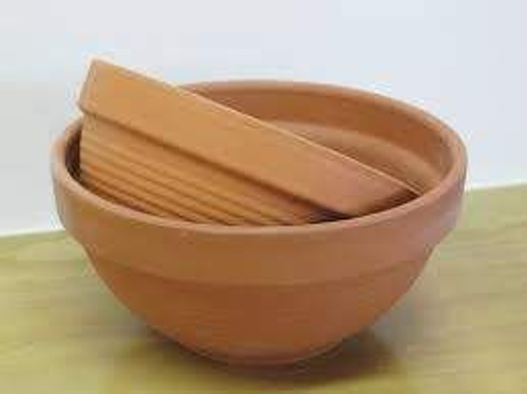 Terracotta Ribbed Bowl - 41cm