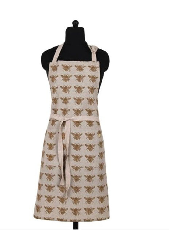 Apron - Cotton Mustard Bee