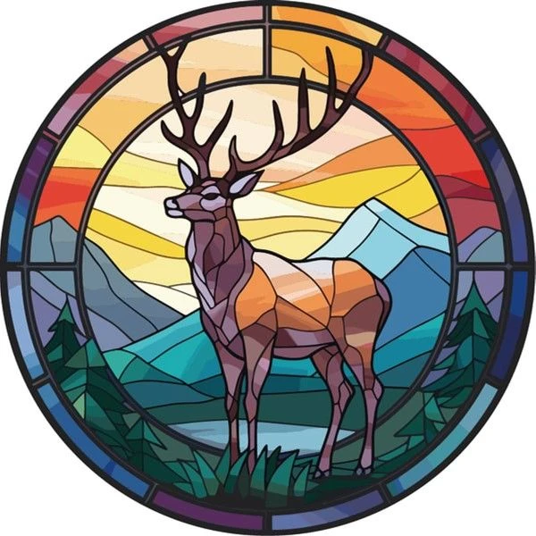 Stained Glass Hanger - Deer