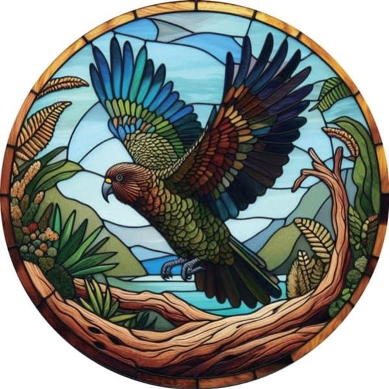 Stained Glass Hanger - Kea