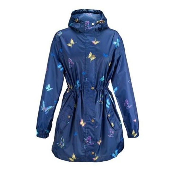 Rain Jacket - Blue Butterfly