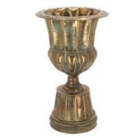 French Urn - Aged Metal 45cm