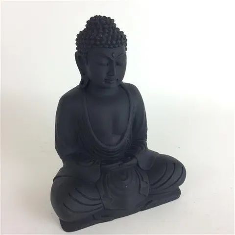 Statue - Buddha Matte Black 20