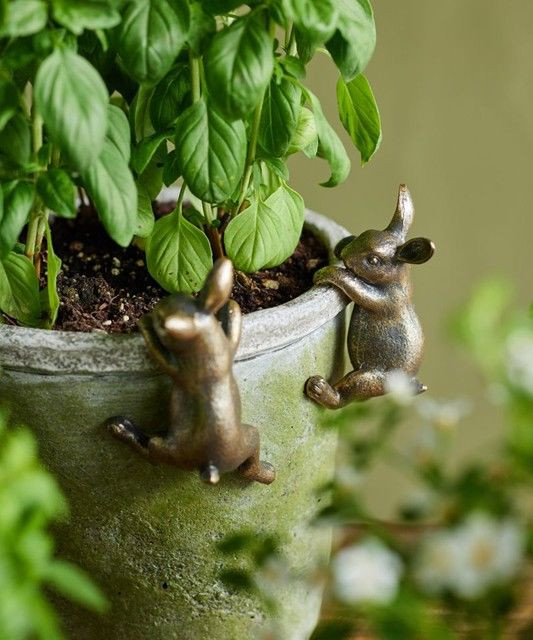 Pot Decoration - Hanging Bunny (98955) (1202021)