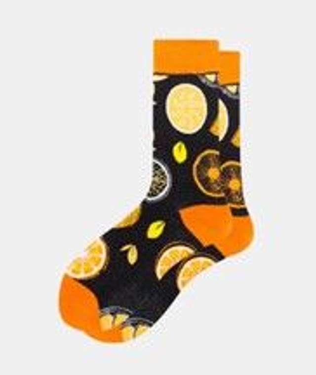 Socks - Black Orange Slices